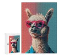 Adult Jigsaw Puzzles300 PCS Alpaca Llama Art Adult Puzzles Toy Wall Decor Difficult Challenge Unique Birthday And Xmas Gifts 300 PCS
