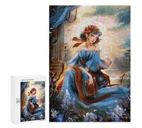 Adult Jigsaw Puzzles300 PCS Aqua Guardian Princess Adult Puzzles Toy Wall Decor Difficult Challenge Unique Birthday And Xmas Gifts 300 PCS