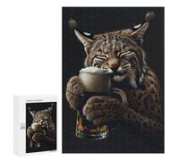 Adult Jigsaw Puzzles300 PCS Bobcat Beer Puzzle for Adults Hands-on Game Perfect Decoration Christmas Birthday Gifts 300 PCS