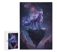 Adult Jigsaw Puzzles300 PCS Celestial Fox on Floating Island Adult Puzzles Toy Wall Decor Difficult Challenge Unique Birthday And Xmas Gifts 300 PCS