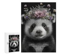 Adult Jigsaw Puzzles300 PCS Cute Baby Fluffy Panda Adult Puzzles Toy Wall Decor Difficult Challenge Unique Birthday And Xmas Gifts 300 PCS