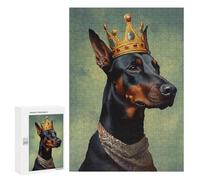 Adult Jigsaw Puzzles300 PCS Doberman Pinscher Dog Adult Puzzles Toy Wall Decor Difficult Challenge Unique Birthday And Xmas Gifts 300 PCS