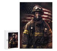Adult Jigsaw Puzzles300 PCS Firefighter USA Adult Puzzles Toy Wall Decor Difficult Challenge Unique Birthday And Xmas Gifts 300 PCS