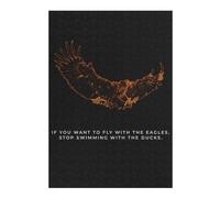 Adult Jigsaw Puzzles300 PCS Fly With The Eagles Jigsaws for Adults Brain Teaser Game Pattern Assembly Christmas Birthday Gifts 300 PCS