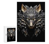 Adult Jigsaw Puzzles300 PCS Noble Sentinel Wolf Adult Jigsaw Puzzles For Family Fun Fun Activities at Home Gifts for Friends And Family 300 PCS