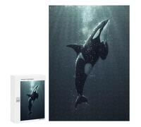 Adult Jigsaw Puzzles300 PCS Ocean Orca Whale Killer Adult Puzzles Toy Wall Decor Difficult Challenge Unique Birthday And Xmas Gifts 300 PCS