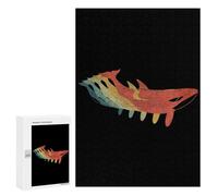 Adult Jigsaw Puzzles300 PCS Orca Whale Retro Vintage Adult Puzzles Toy Wall Decor Difficult Challenge Unique Birthday And Xmas Gifts 300 PCS