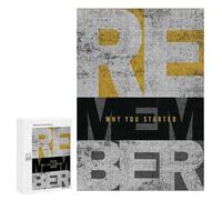 Adult Jigsaw Puzzles300 PCS Remember Why You Started Adult Jigsaw Puzzles For Family Fun Fun Activities at Home Gifts for Friends And Family 300 PCS