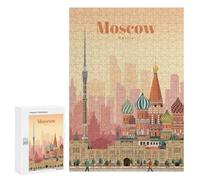 Adult Jigsaw Puzzles300 PCS Travel to Moscow Adult Puzzles Toy Wall Decor Difficult Challenge Unique Birthday And Xmas Gifts 300 PCS