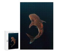 Adult Jigsaw Puzzles300 PCS Whale Shark Dark Ocean Adult Puzzles Toy Wall Decor Difficult Challenge Unique Birthday And Xmas Gifts 300 PCS