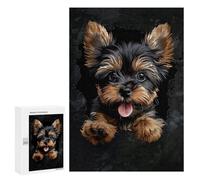 Adult Jigsaw Puzzles300 PCS Yorkshire Terrier Puzzle for Adults Hands-on Game Perfect Decoration Christmas Birthday Gifts 300 PCS