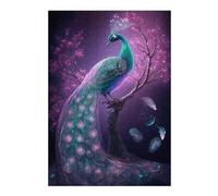 Adult Jigsaw Puzzles38x26cm/1000pcs Enchanted Peacock Fantasy Jigsaws for Adults Relaxing Games Hand Speed Race Fun Activities at Home 38x26cm/1000pcs