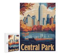 Adult Jigsaw Puzzles500 PCS Central Park NYC Skyline Adult Puzzles Toy Wall Decor Difficult Challenge Unique Birthday And Xmas Gifts 500 PCS