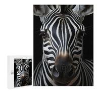 Adult Jigsaw Puzzles500 PCS Cool Zebra Animal Portrait Puzzle for Adults Hands-on Game Perfect Decoration Christmas Birthday Gifts 500 PCS