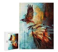 Adult Jigsaw Puzzles500 PCS Crows in Flight Adult Jigsaw Puzzles For Family Fun Fun Activities at Home Gifts for Friends And Family 500 PCS