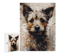 Adult Jigsaw Puzzles500 PCS Cute Little Dog Adult Puzzles Toy Wall Decor Difficult Challenge Unique Birthday And Xmas Gifts 500 PCS