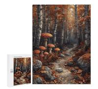 Adult Jigsaw Puzzles500 PCS Enchanted Autumn Path Puzzle for Adults Hands-on Game Perfect Decoration Christmas Birthday Gifts 500 PCS