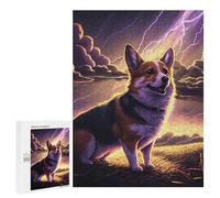 Adult Jigsaw Puzzles500 PCS Lightning Storm Corgi Adventure -3 Puzzle for Adults Hands-on Game Perfect Decoration Christmas Birthday Gifts 500 PCS