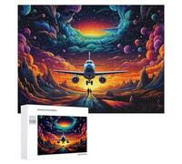 Adult Jigsaw Puzzles500 PCS Magical Sunset Flight Adventure -4 Puzzle for Adults Hands-on Game Perfect Decoration Christmas Birthday Gifts 500 PCS