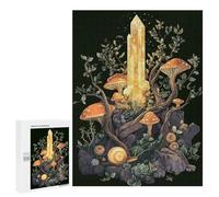 Adult Jigsaw Puzzles500 PCS Naturecore Crystal Forest Adult Puzzles Toy Wall Decor Difficult Challenge Unique Birthday And Xmas Gifts 500 PCS