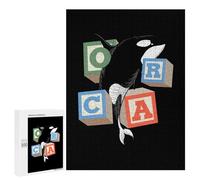 Adult Jigsaw Puzzles500 PCS Orcas Cubes Adult Puzzles Toy Wall Decor Difficult Challenge Unique Birthday And Xmas Gifts 500 PCS