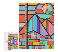 Adult Jigsaw Puzzles500 PCS Solar Mountain Eclipse Adult Puzzles Toy Wall Decor Difficult Challenge Unique Birthday And Xmas Gifts 500 PCS