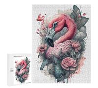 Adult Jigsaw Puzzles500 PCS Supernaturalism Flamingo Adult Puzzles Toy Wall Decor Difficult Challenge Unique Birthday And Xmas Gifts 500 PCS