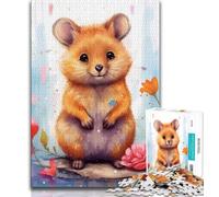 Adult Jigsaw Quokka Animal Jigsaw Puzzles for Adults 1000 Pieces,Vibrant And Unique Design Relaxing & Challenging Puzzle Experience (38x26cm)