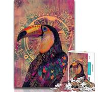 Adult Jigsaw Rainforest Parrot 1000 Pieces Jigsaw Puzzles for Adults And Teens,Classic Educational Games Beautiful Decoration 50x75cm
