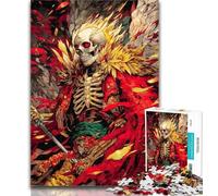 Adult Jigsaw Skeleton Knight 1000 Piece Jigsaw Puzzle for Adults Teens,Toys Educational Games Stress Relieving Parent-child Interaction 50x75cm