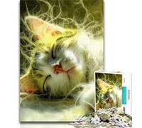 Adult Jigsaw Sleeping Cat 1000 Pieces Jigsaw Puzzle For Adults Teens,for Age 14+ Impossible Game Best Gift for Adults And Teenagers 26x38cm