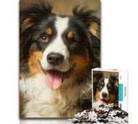 Adult Jigsaw Smiling Dog 1000 Pieces Jigsaw Puzzle for Adults& Teens,Toys Educational Games Stress Relieving Unique Home Decor And Gifts 50x75cm