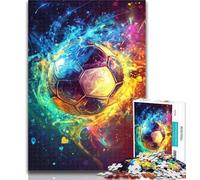 Adult Jigsaw Space Football 1000 Piece Jigsaw Puzzle for Adults Teens,Toys Educational Games Stress Relieving Great Gifts And Toys 26x38cm
