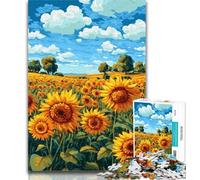 Adult Jigsaw Sunflower Jigsaw Puzzles 1000 Pieces for Adults Teens,for Age 14+ Impossible Game Best Gift for Adults And Teenagers 50x75cm