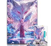 Adult Jigsaw The Fox And The Girl 1000 Pieces Jigsaw Puzzle For Adults Teens,Staycation Kill Time Enhance Love between Couples 50x75cm