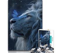 Adult Jigsaw The Lion And The Butterfly Jigsaw Puzzles 1000 Pieces for Adults Teens,for Age 14+ Impossible Game Best Gift for Adults And Teenagers 26x38cm