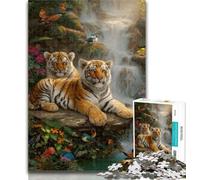 Adult Jigsaw Tiger 1000 Piece Jigsaw Puzzle for Adults Teens,Toys Educational Games Stress Relieving Great Gifts And Toys 26x38cm