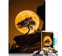 Adult Jigsaw Tree Under The Moon 1000 Piece Jigsaw Puzzles for Adults,Interesting Stress Reduction Parent-child Interaction 50x75cm