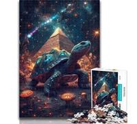 Adult Jigsaw Turtle Jigsaw Puzzles 1000 Pieces for Adults Teens,Toys Educational Games Stress Relieving Artists Collection, Fine Art 50x75cm