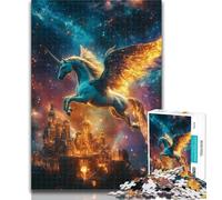 Adult Jigsaw Unicorn of The Universe Adult Puzzles 1000 Pieces,Challenging Game Toys for Is Ideal As A Gift for The Whole Family 50x75cm
