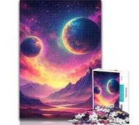Adult Jigsaw Universe Planet Adult Jigsaws 1000 Pieces Difficult,Toys Educational Games Stress Relieving Wishlist with Santa Claus 50x75cm