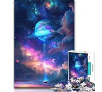 Adult Jigsaw Unveiled Brilliant Colors Planets Jigsaw Puzzle 1000 Pieces for Teenagers,Challenging Game And Family Play Parent-child Interaction 75x50cm