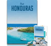 Adult Jigsaw Visit Honduras 1000 Piece Jigsaw Puzzles for Teenagers Gifts,Educational Game Challenge Toy for Women And Men 26x38cm