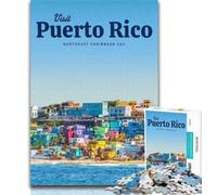 Adult Jigsaw Visit Puerto Rico 1000 Piece Jigsaw Puzzles for Teenagers Gifts,Educational Game Challenge Toy for Women And Men 75x50cm