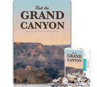 Adult Jigsaw Visit The Grand Canyon Jigsaw Puzzle 1000 Pieces for Teenagers,Stress Reliever Difficult Challenge Unique Home Decor And Gifts 75x50cm