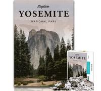 Adult Jigsaw Visit Yosemite Jigsaw Puzzle 1000 Pieces for Teenagers,Stress Reliever Difficult Challenge Unique Home Decor And Gifts 75x50cm
