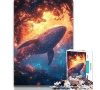 Adult Jigsaw Whale Jumping Out 1000 Piece Jigsaw Puzzles for Adults,Interesting Stress Reduction Parent-child Interaction 50x75cm