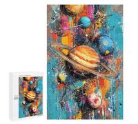 Adult Jigsaw1000 PCS Cosmic Abstract Painting-1 Adult Jigsaw Puzzles Staycation Kill Time Fun Activities at Home Gifts for Friends And Family 1000 PCS