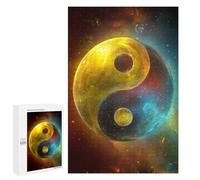 Adult Jigsaw1000 PCS Cosmic Yin Yang Symbol-3 Jigsaw Puzzles for Teenagers For Family Fun Difficult And Challenge Great Gift for Gaming 1000 PCS