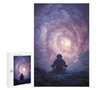 Adult Jigsaw1000 PCS Space Astronaut Meditation Adult Jigsaw Puzzles Staycation Kill Time Fun Activities at Home Gifts for Friends And Family 1000 PCS